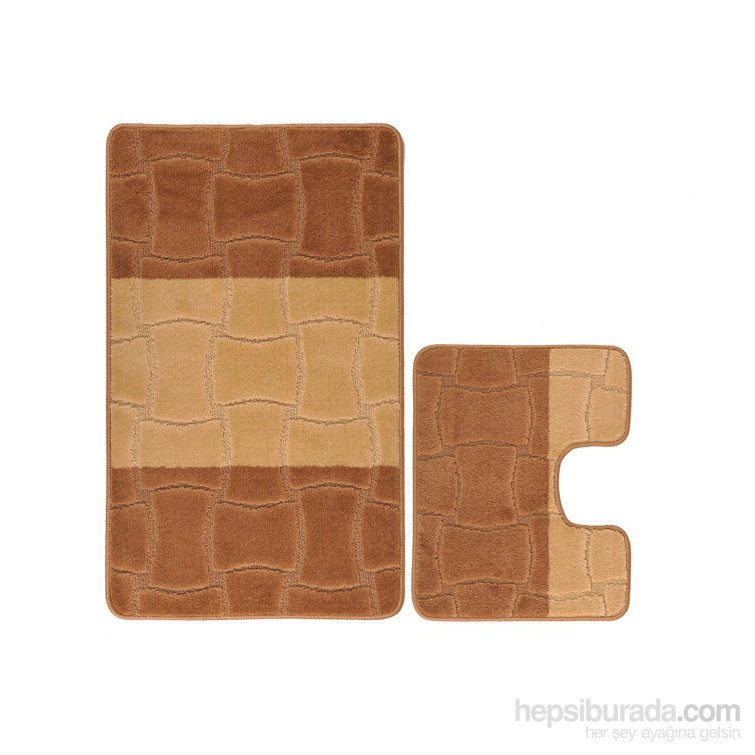 Bless international Polypropylene Bath Rug Set with NonSlip Backing